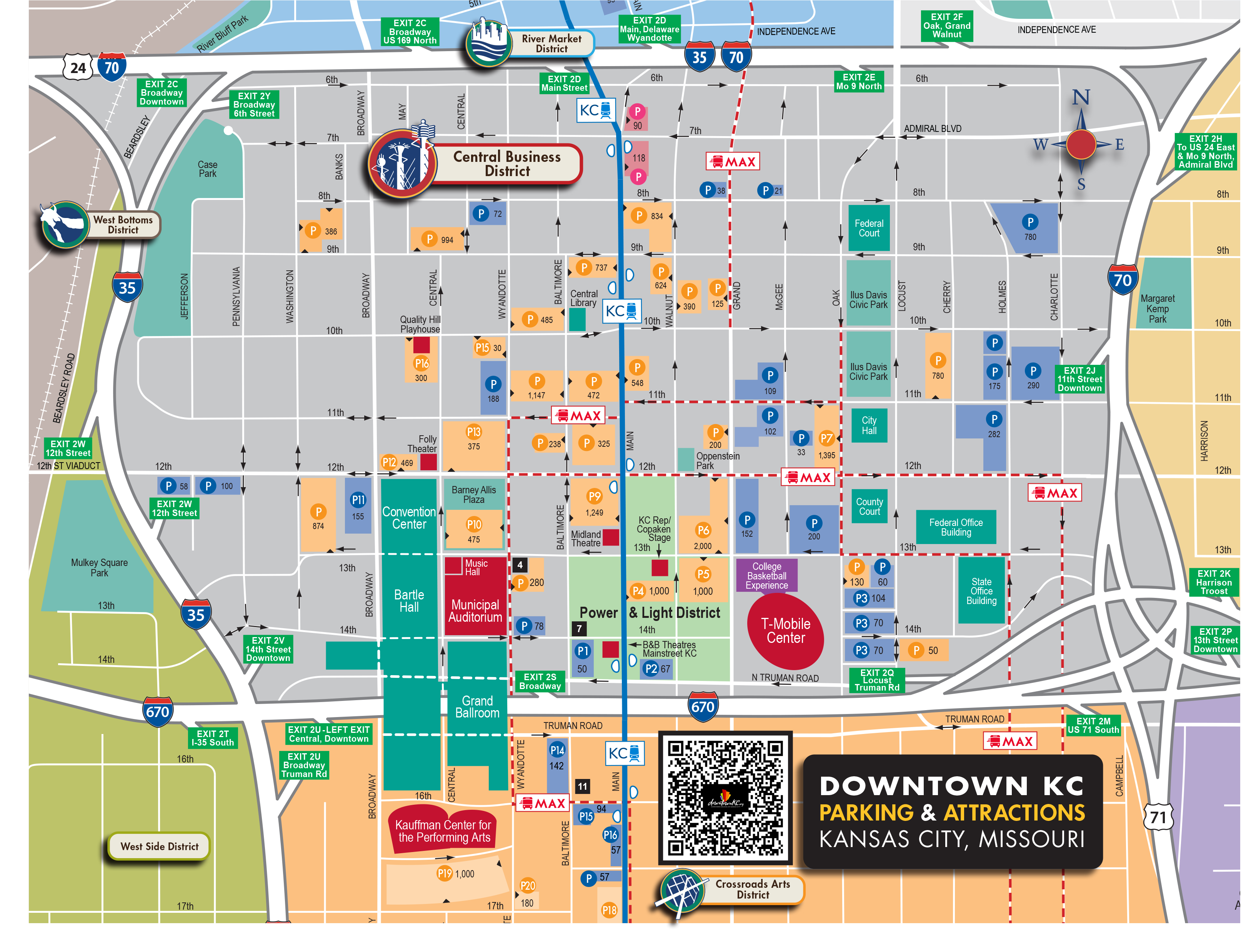 Downtown Kansas City Parking Map