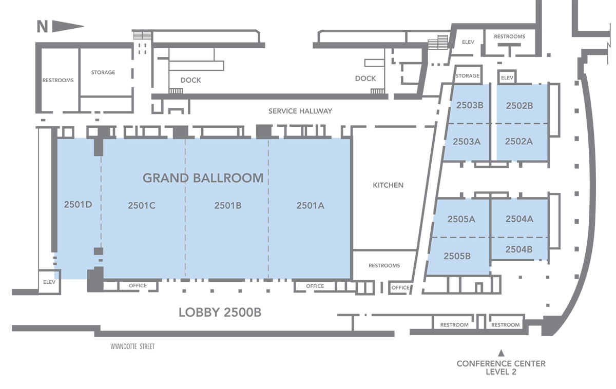 Kansas City Convention Center Grand Ballroom Diagram